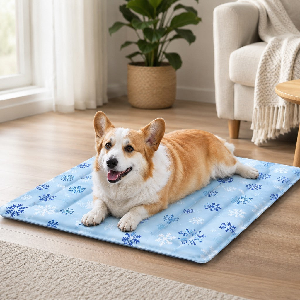 Paws in Awe Cooling Gel Pet Mat for Hot Days at Home, Crates & Travel - Waterproof Chill Pad for Dogs & Cats image 1