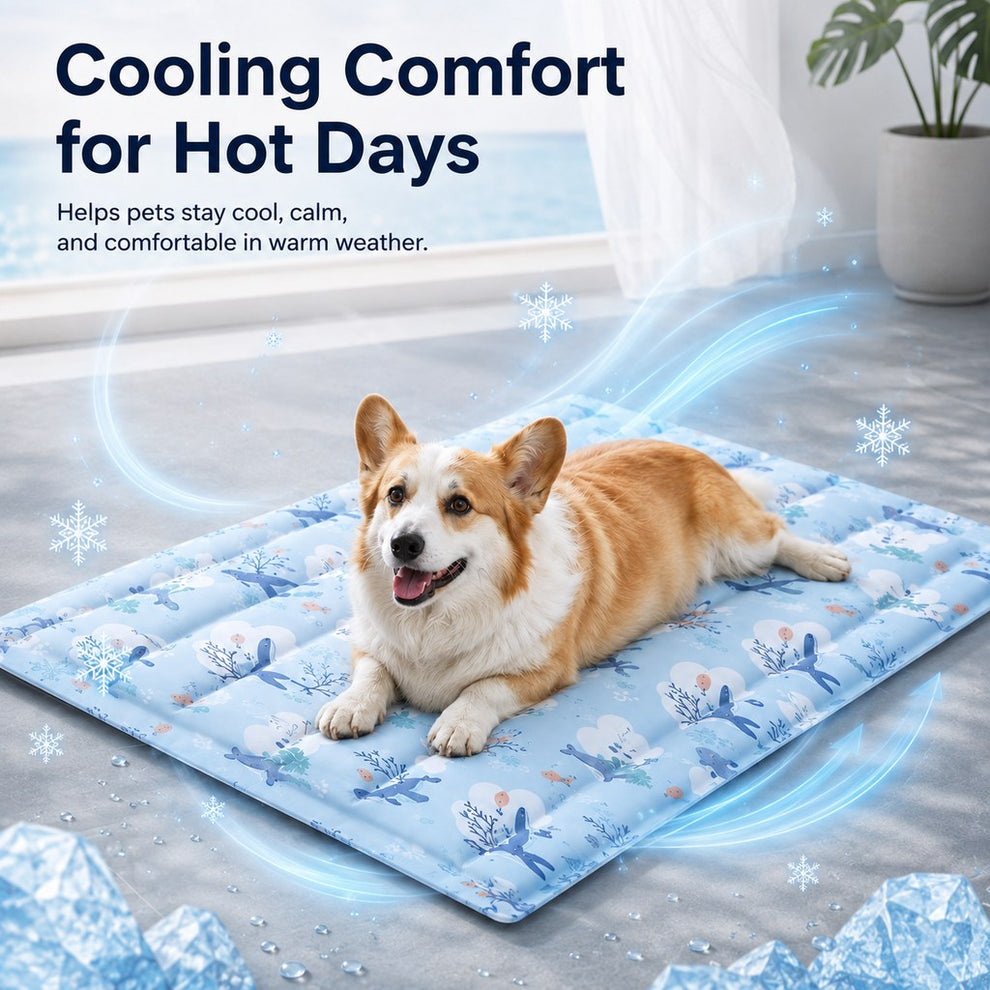 Paws in Awe Cooling Gel Pet Mat for Hot Days at Home, Crates & Travel - Waterproof Chill Pad for Dogs & Cats image 8