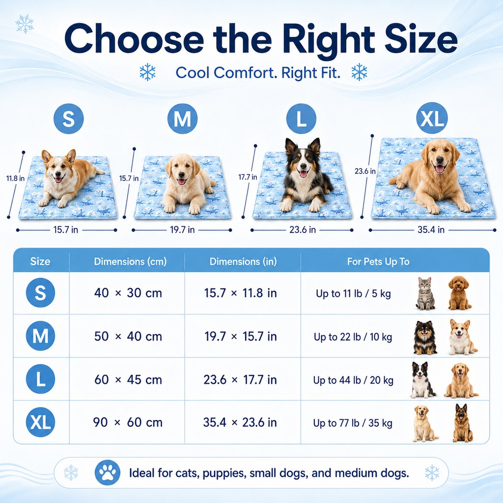 Paws in Awe Cooling Gel Pet Mat for Hot Days at Home, Crates & Travel - Waterproof Chill Pad for Dogs & Cats image 9