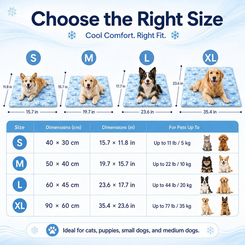 Paws in Awe Cooling Gel Pet Mat for Hot Days at Home, Crates & Travel - Waterproof Chill Pad for Dogs & Cats image 9