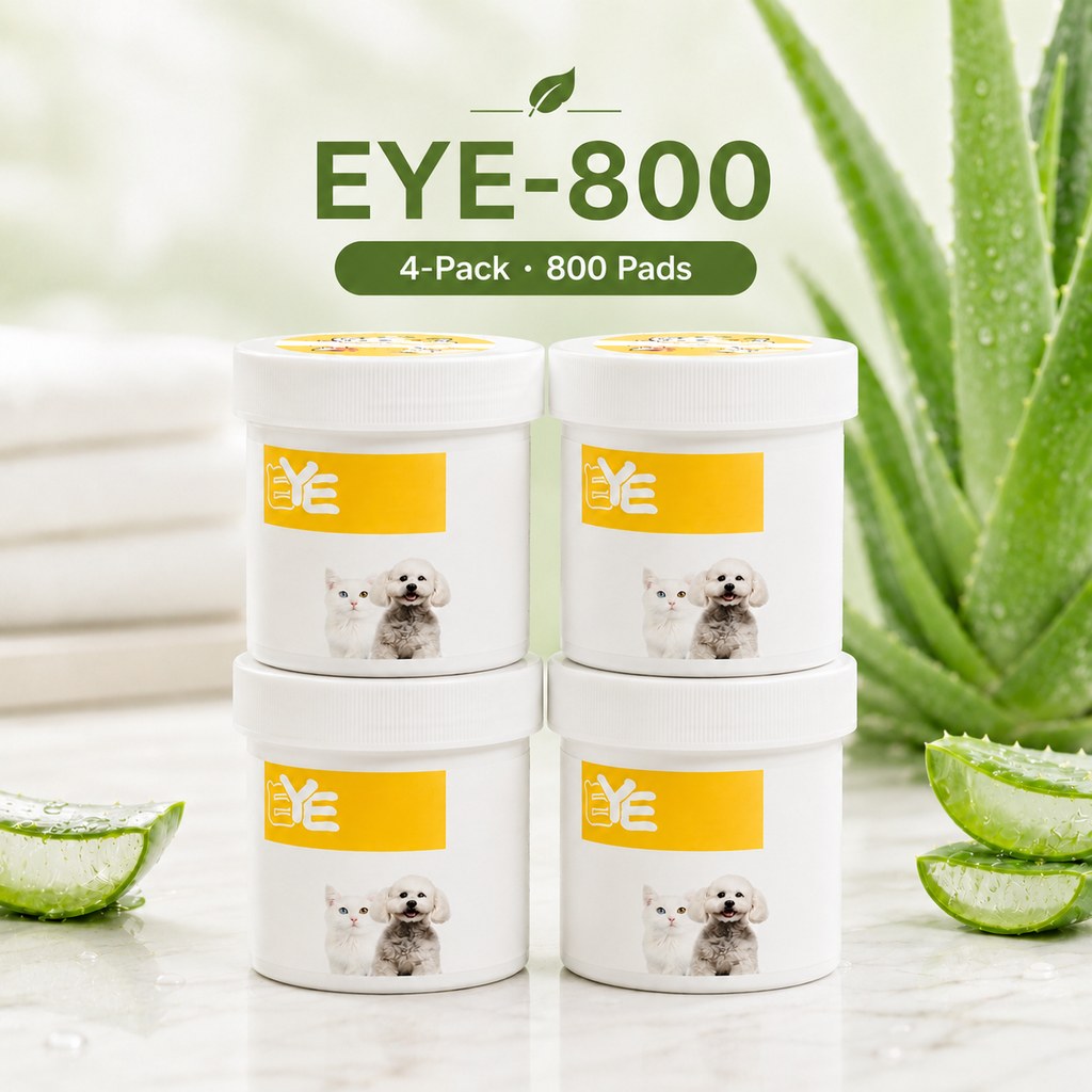 Pet Eye Wipes EYE-800 four pack 800 pads for dogs and cats