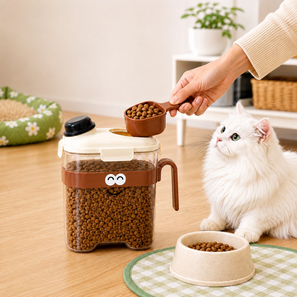 Paws in Awe Sealed Pet Food Storage Container with Scoop for Cats & Dogs - Easy, Mess-Free Daily Feeding image 10