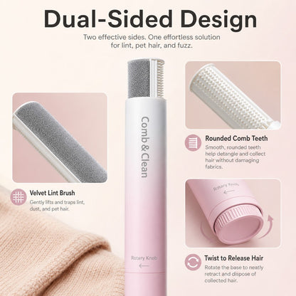 Paws in Awe Self-Cleaning Pet Grooming Comb for Dogs & Cats - Shedding & Hair Removal Brush image 3