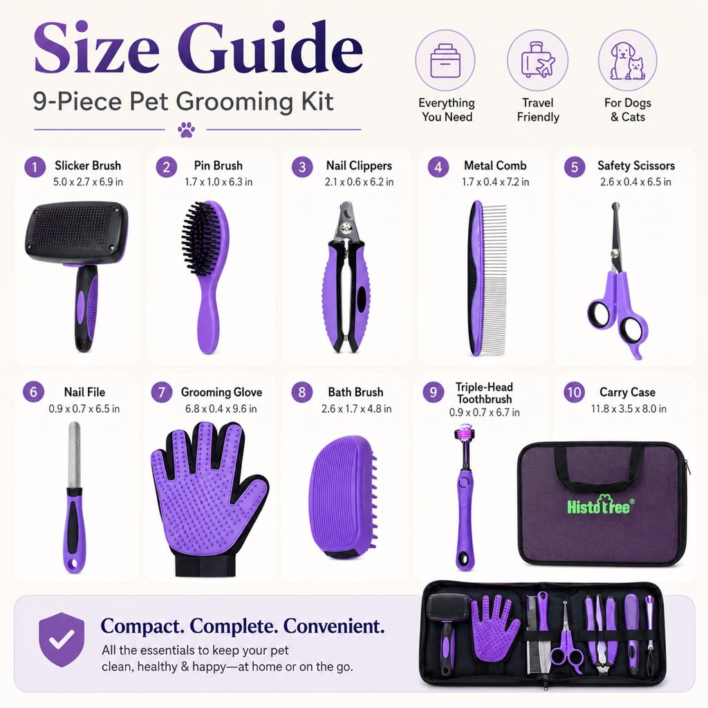 pet grooming kit for dogs and cats