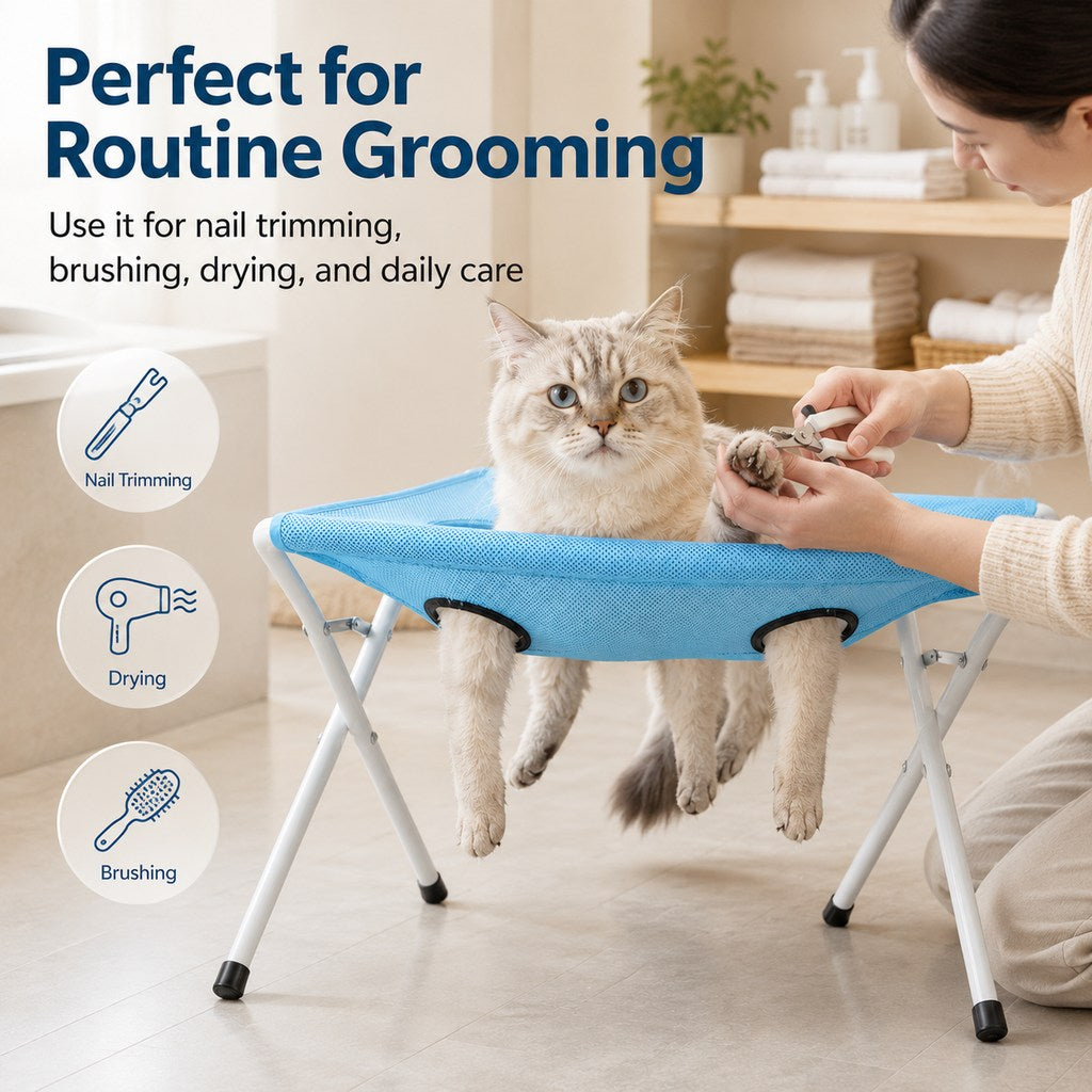 Paws in Awe Foldable Pet Bathing & Grooming Stand for Cats and Small Dogs - Easier Baths, Less Wiggling image 4