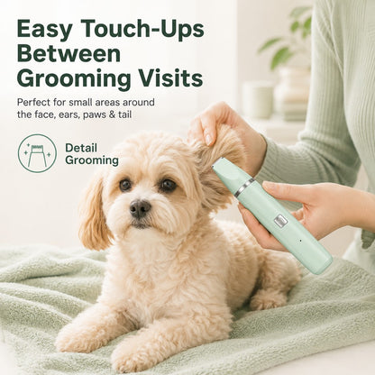 Paws in Awe 4-in-1 Cordless Pet Grooming Trimmer for Dogs & Cats - At-Home Paw, Face & Body Hair Touch-Ups for Nervous Pets image 5