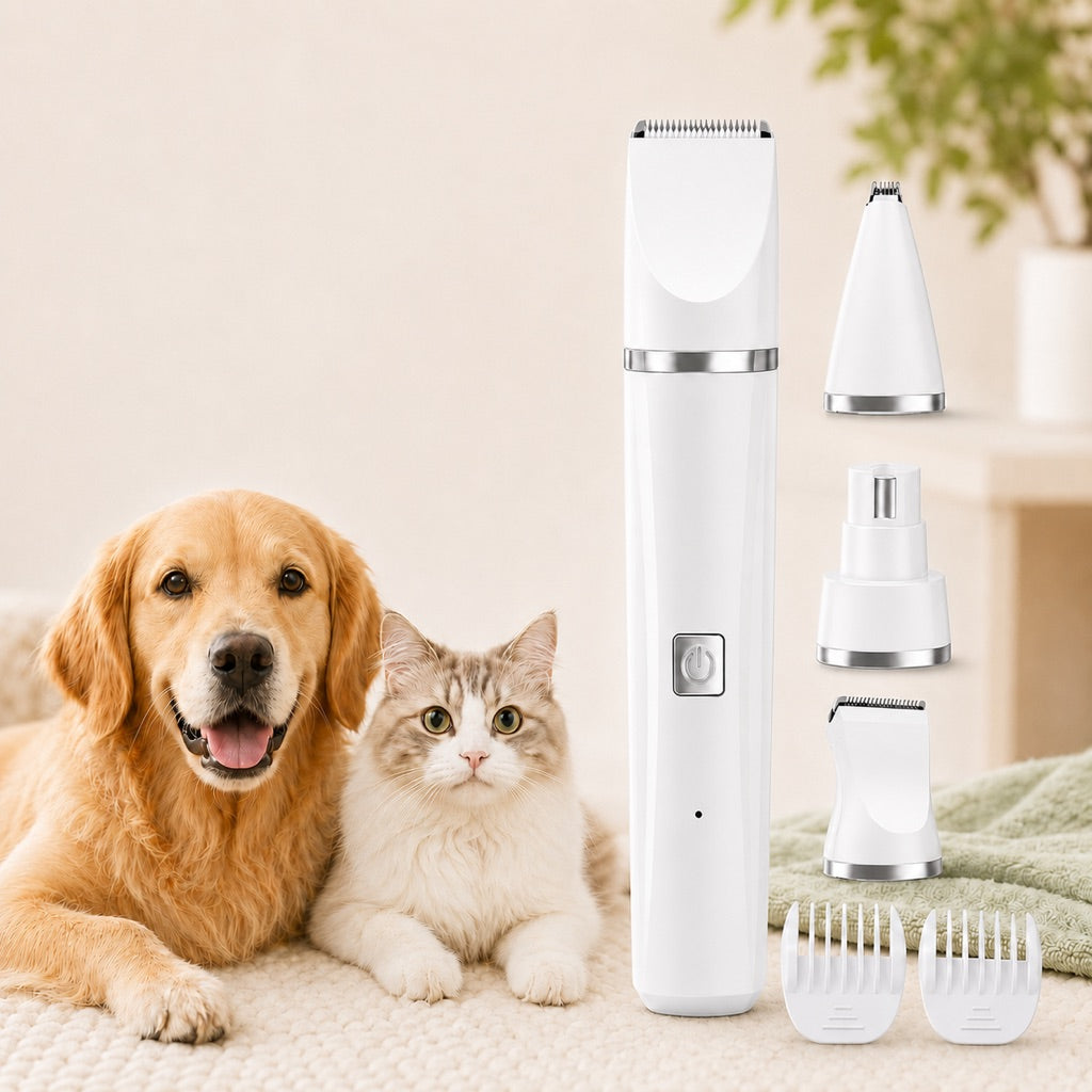 Paws in Awe 4-in-1 Cordless Pet Grooming Trimmer for Dogs & Cats - At-Home Paw, Face & Body Hair Touch-Ups for Nervous Pets image 12