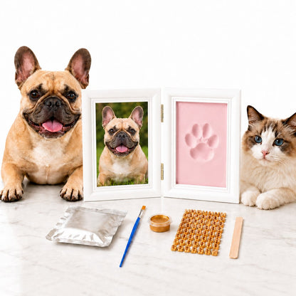 Paws in Awe Pet Paw Print Frame Kit for Dogs & Cats - DIY Keepsake Photo Frame for Home Display, First Paw Memories & Pet Loss Sympathy Gift image 12
