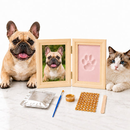 Paws in Awe Pet Paw Print Frame Kit for Dogs & Cats - DIY Keepsake Photo Frame for Home Display, First Paw Memories & Pet Loss Sympathy Gift image 9