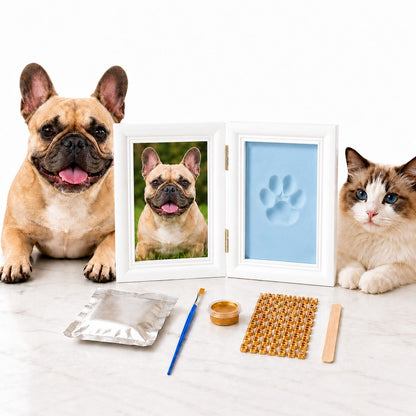 Paws in Awe Pet Paw Print Frame Kit for Dogs & Cats - DIY Keepsake Photo Frame for Home Display, First Paw Memories & Pet Loss Sympathy Gift image 13