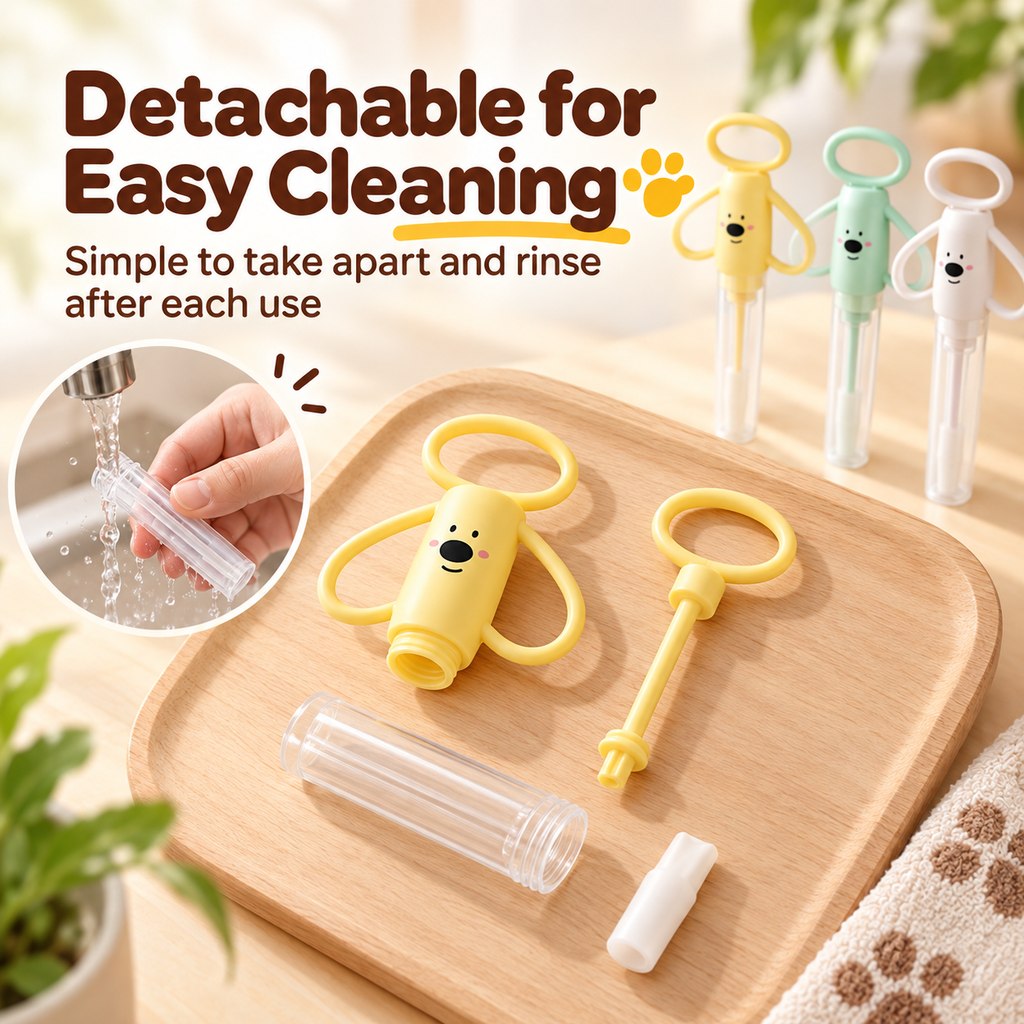 Paws in Awe Pet Pill Dispenser for Cats and Dogs - Easy At-Home Medicine Feeder with Soft Silicone Tips image 6