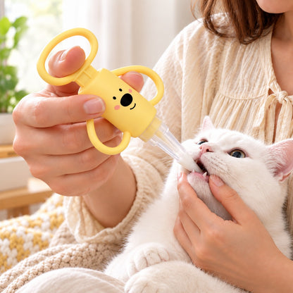 Paws in Awe Pet Pill Dispenser for Cats and Dogs - Easy At-Home Medicine Feeder with Soft Silicone Tips image 1