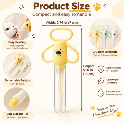 Paws in Awe Pet Pill Dispenser for Cats and Dogs - Easy At-Home Medicine Feeder with Soft Silicone Tips image 10