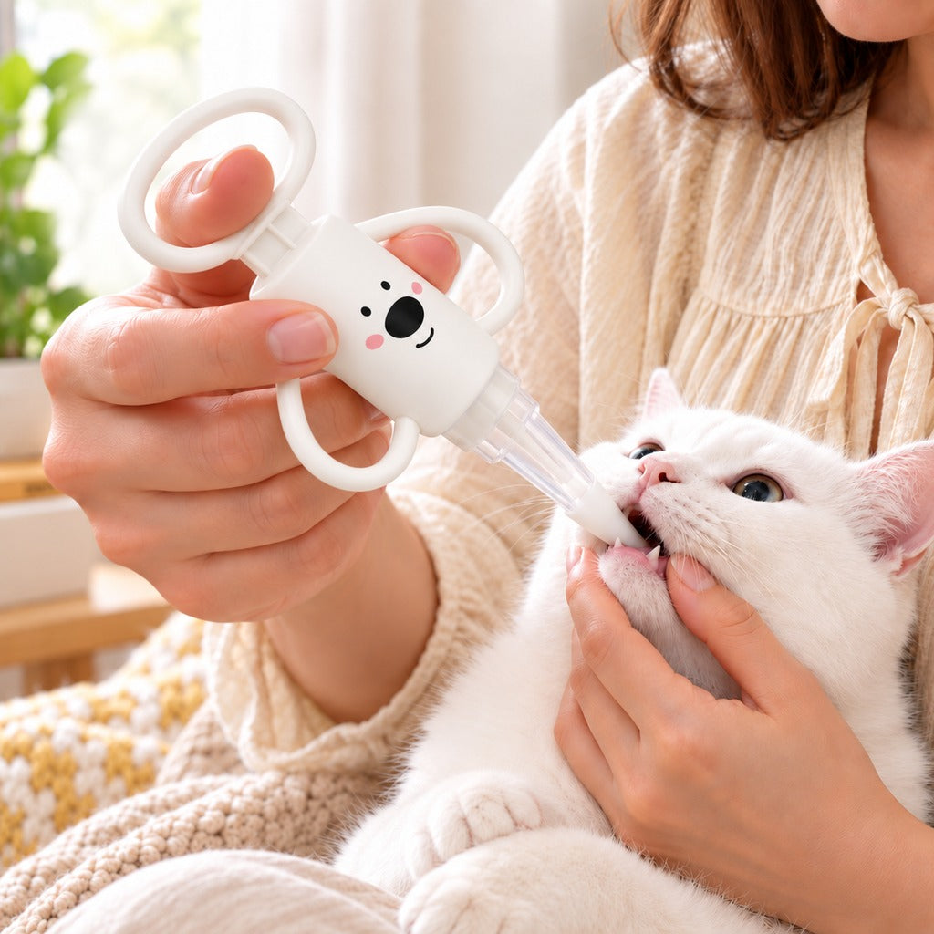 Paws in Awe Pet Pill Dispenser for Cats and Dogs - Easy At-Home Medicine Feeder with Soft Silicone Tips image 11