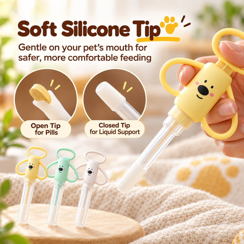 Paws in Awe Pet Pill Dispenser for Cats and Dogs - Easy At-Home Medicine Feeder with Soft Silicone Tips image 5