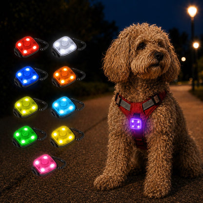 Paws in Awe Clip-On Pet Safety Light for Night Walks - Helps Dogs & Cats Stay Visible After Dark image 16
