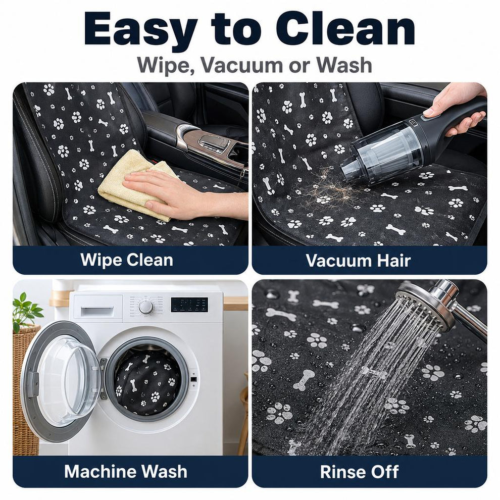 Paws in Awe Front Seat Pet Car Cover for Dogs - Waterproof Seat Protector for Mud, Fur & Scratches | Universal Fit for Cars, SUVs & Trucks image 8