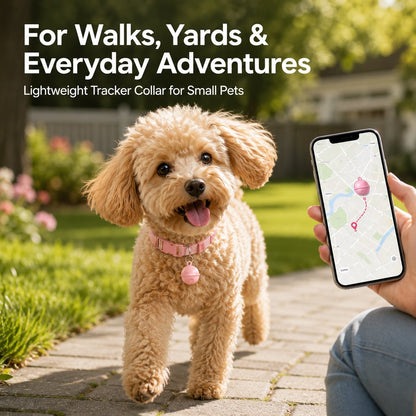 Smart pet tracker bell collar for cats and small dogs