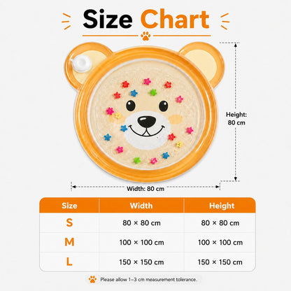Paws in Awe Pet Splash Water Mat for Cats & Dogs – Cooling Summer Play Pad for Bored Pets image 9