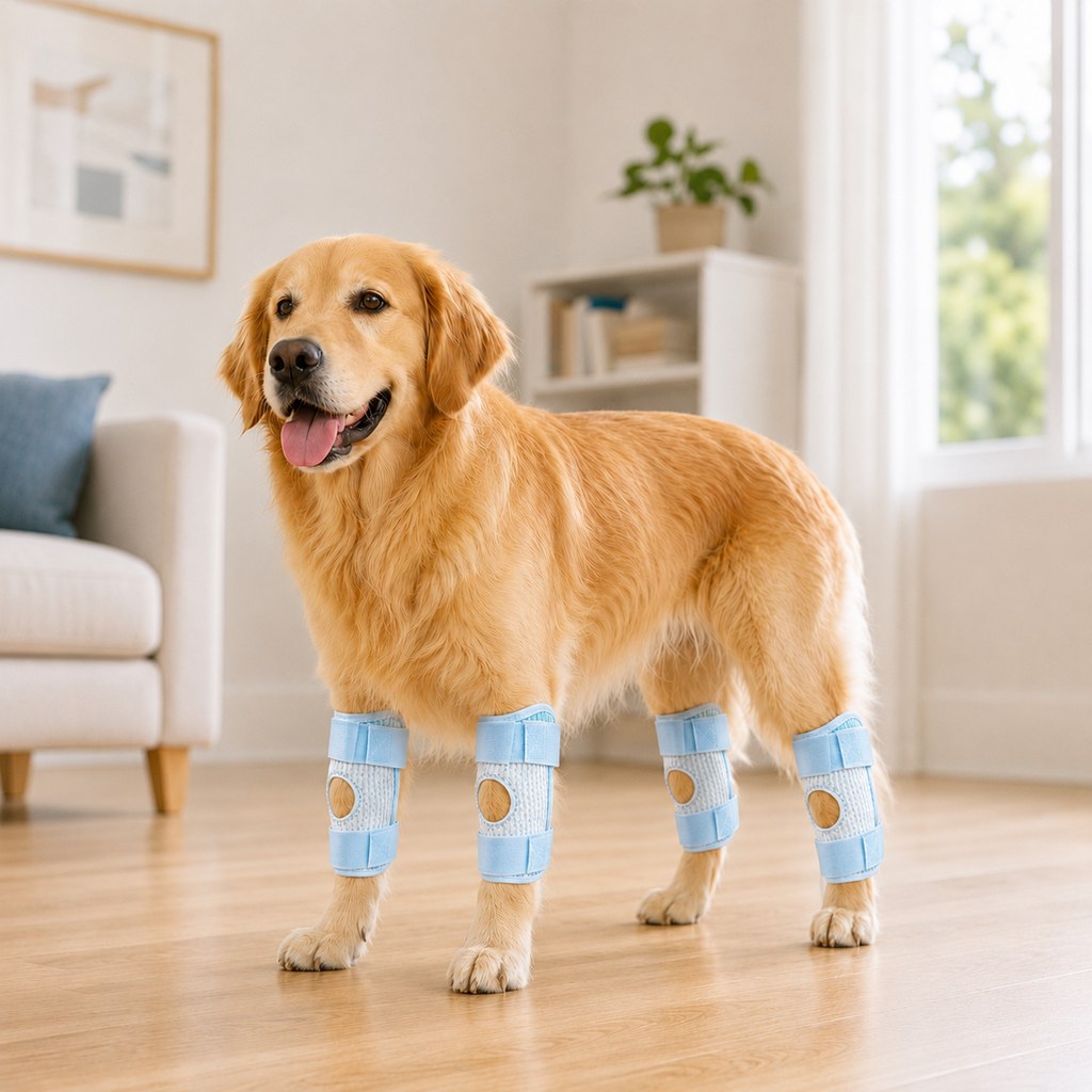 Paws in Awe Dog Knee Support Brace for Front & Rear Legs - Adjustable Joint Support Sleeve for Senior Dogs, Active Dogs & Everyday Mobility Assistance image 13