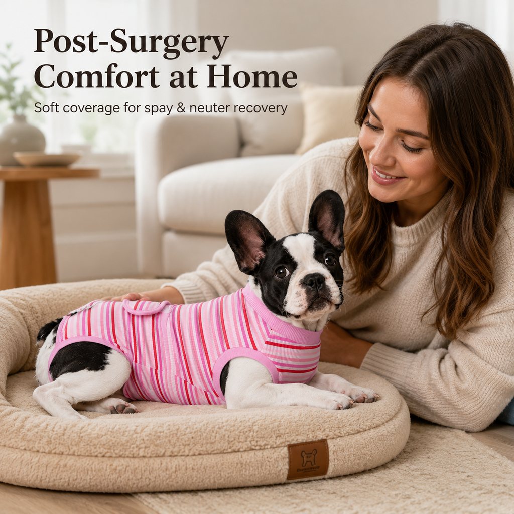 Paws in Awe Breathable Dog Recovery Suit for Spay & Neuter Recovery, Soft Cone Alternative Onesie to Help Reduce Licking After Surgery image 2