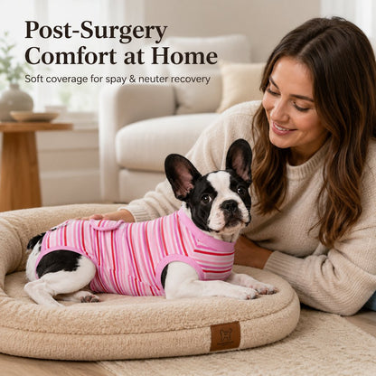 Paws in Awe Breathable Dog Recovery Suit for Spay & Neuter Recovery, Soft Cone Alternative Onesie to Help Reduce Licking After Surgery image 2