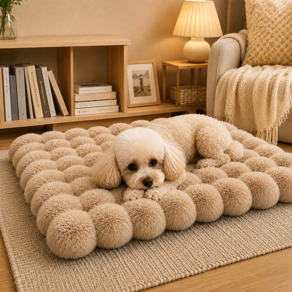 Paws in Awe Plush Cat Bed Mat for Indoor Naps - Non-Slip Washable Faux Fur Cushion for Cats & Small Dogs image 16