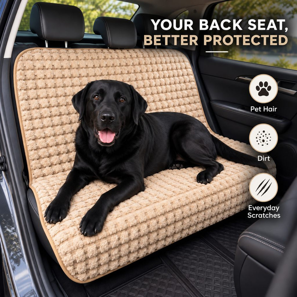 Dog car seat cover for pet hair dirt and everyday scratches