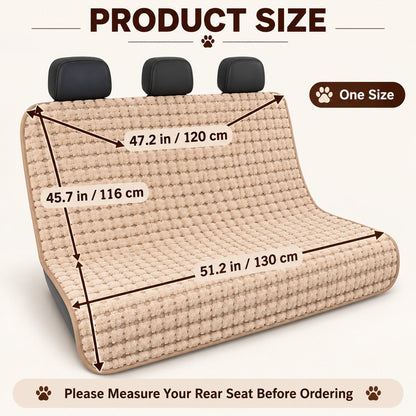 Plush dog car back seat cover product dimensions