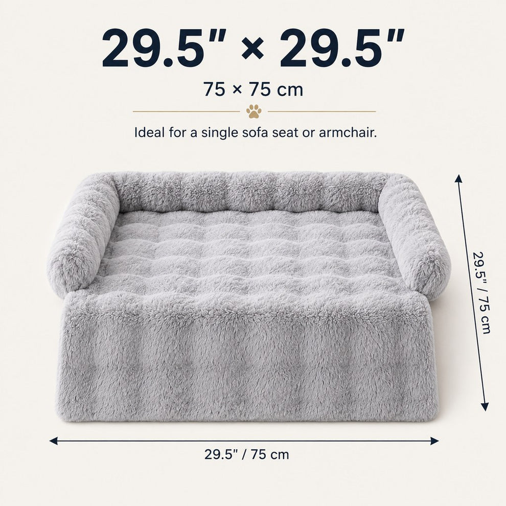 Pet couch cover bed size 29.5 by 29.5 inches