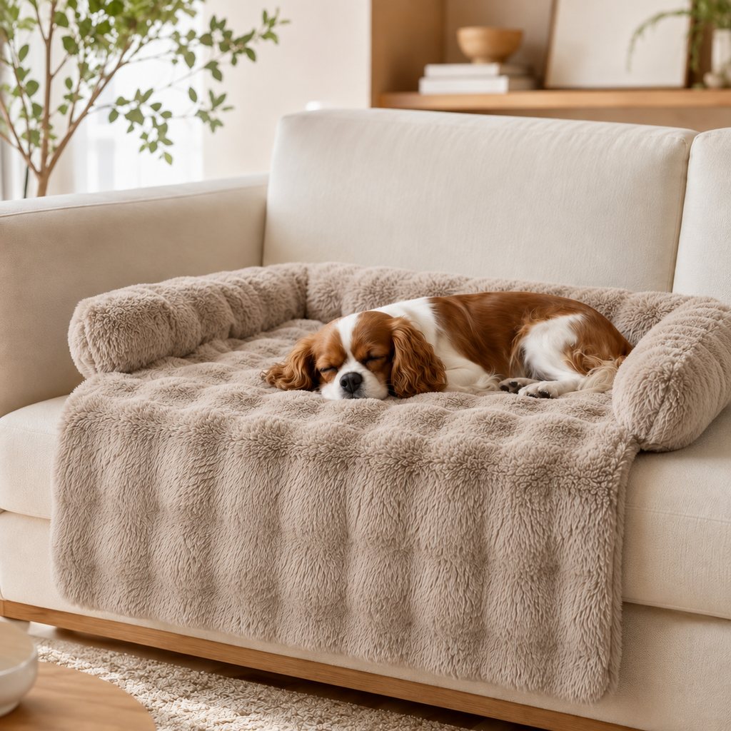 Three-sided bolster pet sofa bed detail