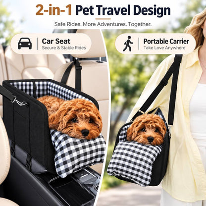 two in one pet car seat and portable carrier