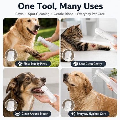 Paws in Awe Portable Pet Rinser for Muddy Paws After Walks - USB-C Rechargeable 2-Mode Dog & Cat Cleaning Sprayer image 8