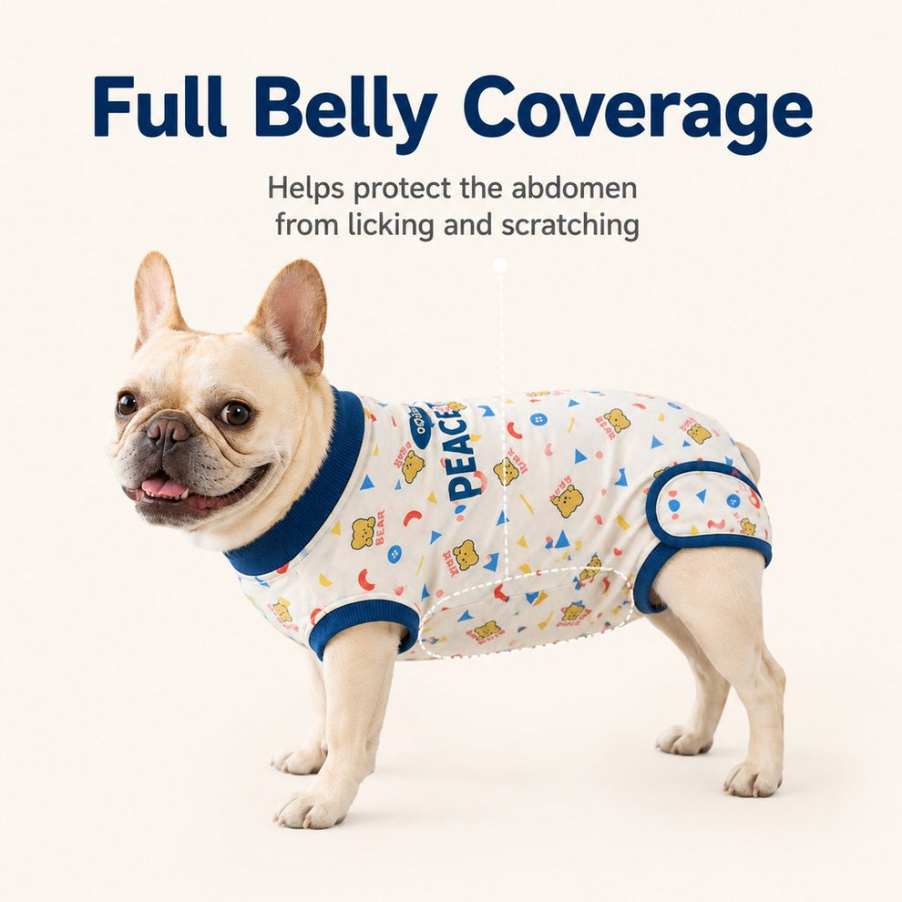 Paws in Awe Dog Recovery Suit for Post-Surgery Belly Protection - Soft Cone Alternative Onesie for Spay, Neuter & Anti-Lick Care image 5