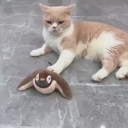 Paws in Awe Rechargeable Interactive Cat Toy - Flapping Bird, Plush Animal & Motion Activated Toys for Indoor Cats