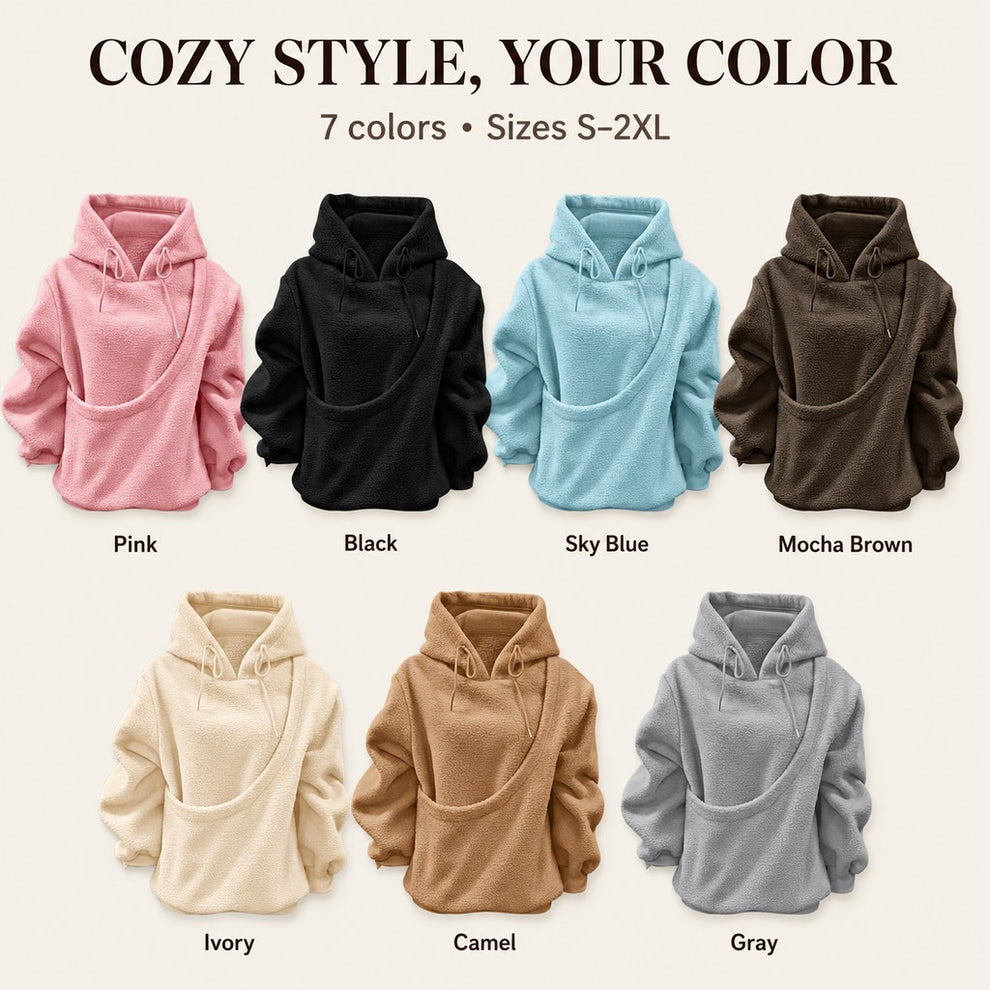 Pet carrier sherpa hoodie color options in seven colors