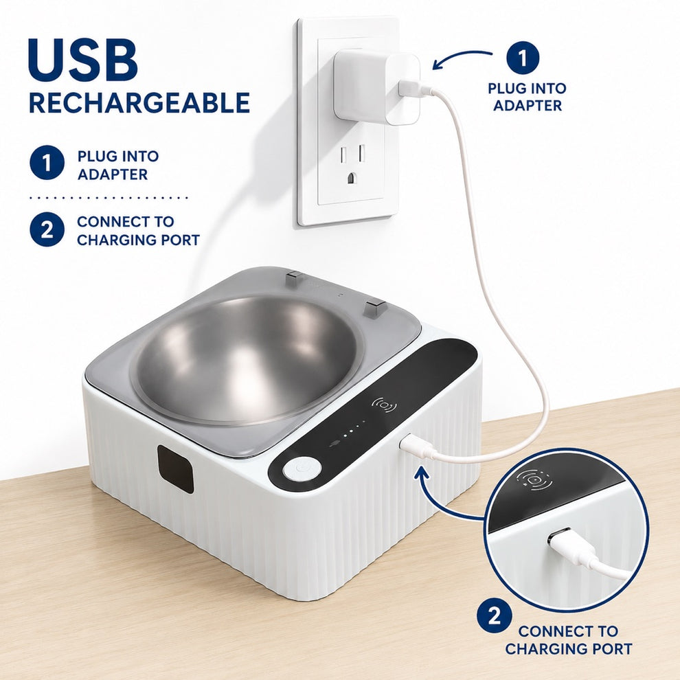 Paws in Awe Smart Motion Sensor Covered Cat Bowl for Cleaner Indoor Feeding - Auto Open Lid Helps Keep Food Covered from Dust, Hair & Flies image 7