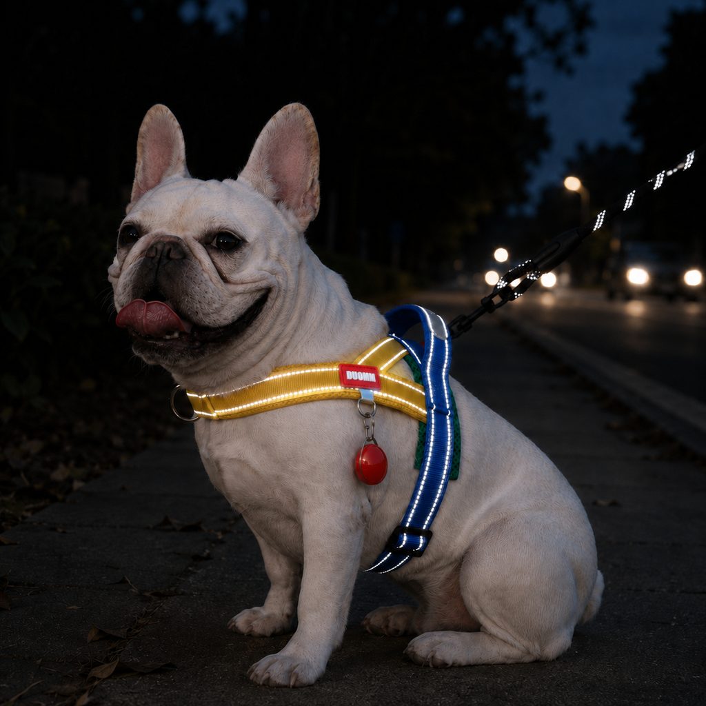 French Bulldog harness and leash set gallery image 4