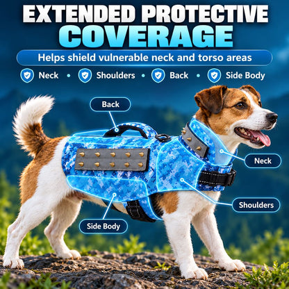 Protective dog vest size chart for XS S and M