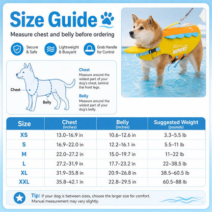Paws in Awe Dog Life Jacket with Chin Float & Rescue Handle for Pool, Lake & Boat Trips - Helps Keep Dogs Afloat & Easy to Lift image 9