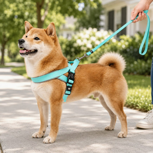 Quick fit lightweight dog harness leash set gallery image 1