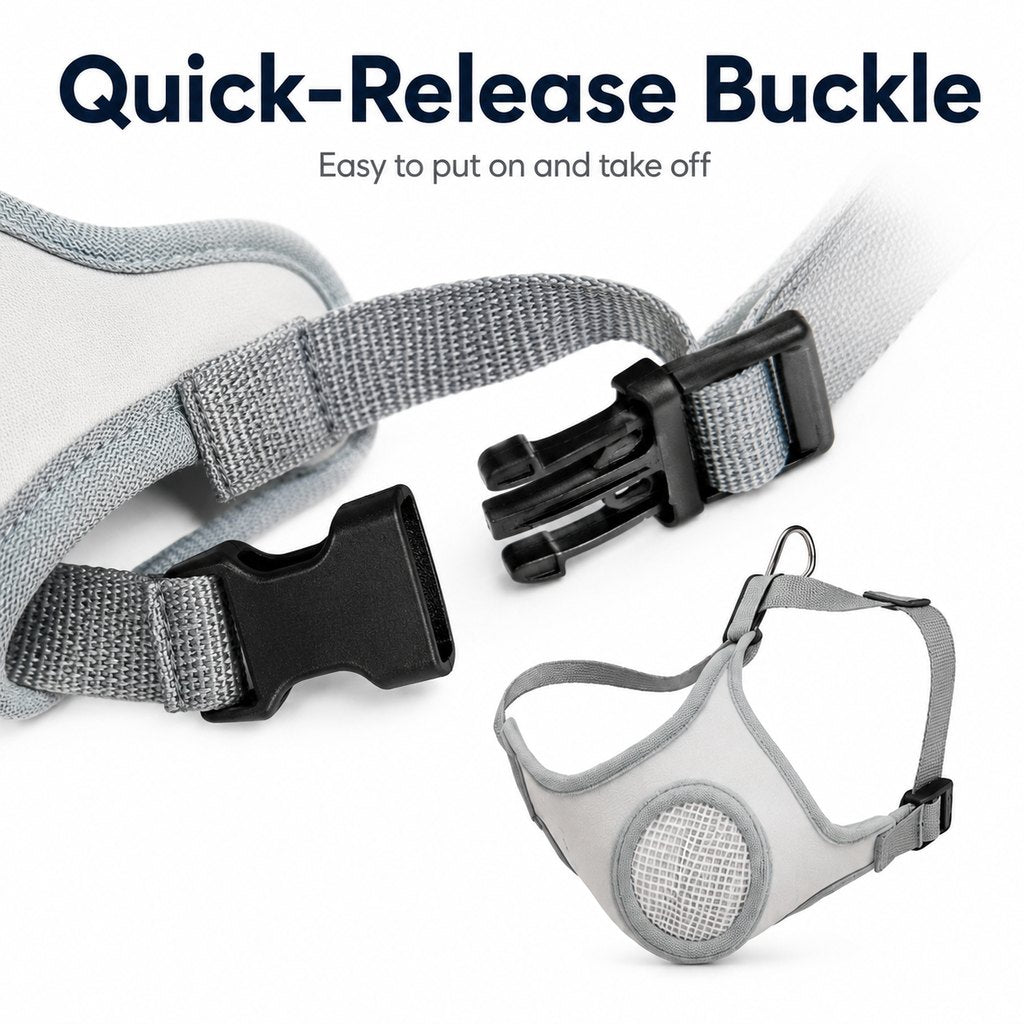 Paws in Awe Breathable Dog Muzzle for Walks, Grooming & Vet Visits - Soft Adjustable Mesh Muzzle to Help Reduce Biting, Chewing & Barking image 8