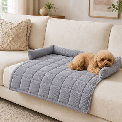 Anti-slip backing pet sofa protector detail