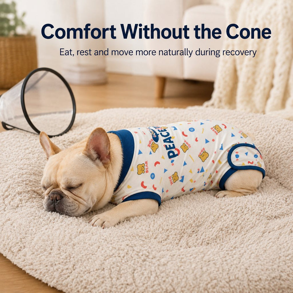 Paws in Awe Dog Recovery Suit for Post-Surgery Belly Protection - Soft Cone Alternative Onesie for Spay, Neuter & Anti-Lick Care image 4