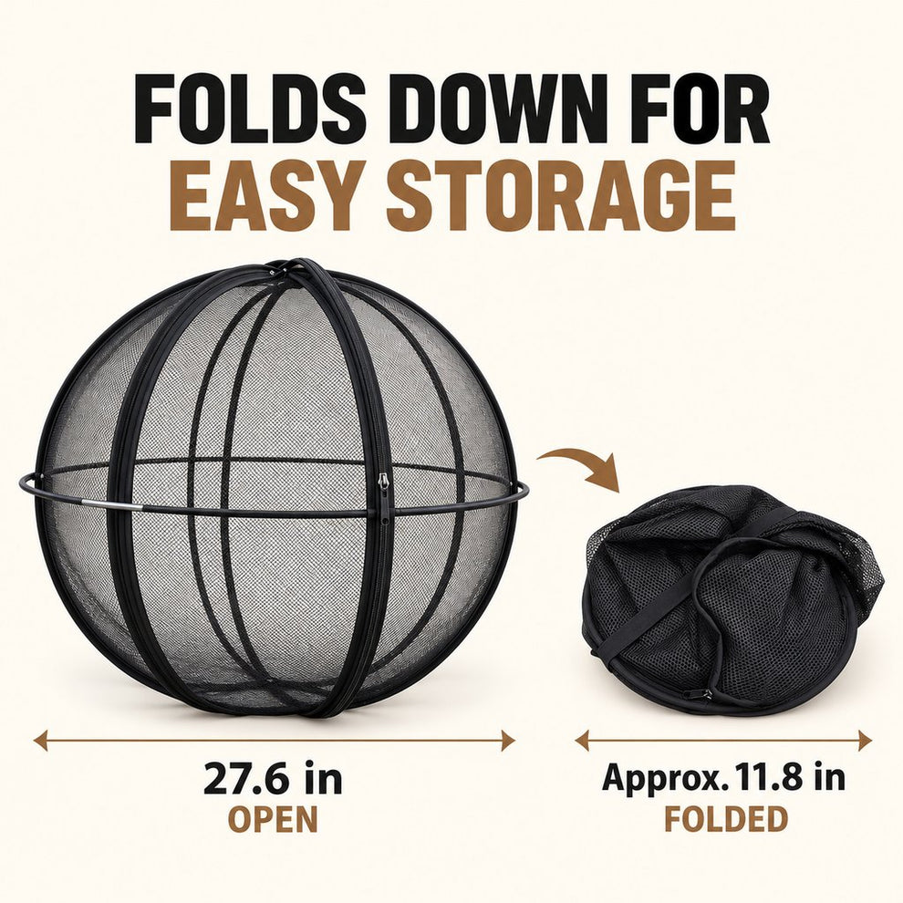 foldable black cat playpen shown expanded and compact for storage