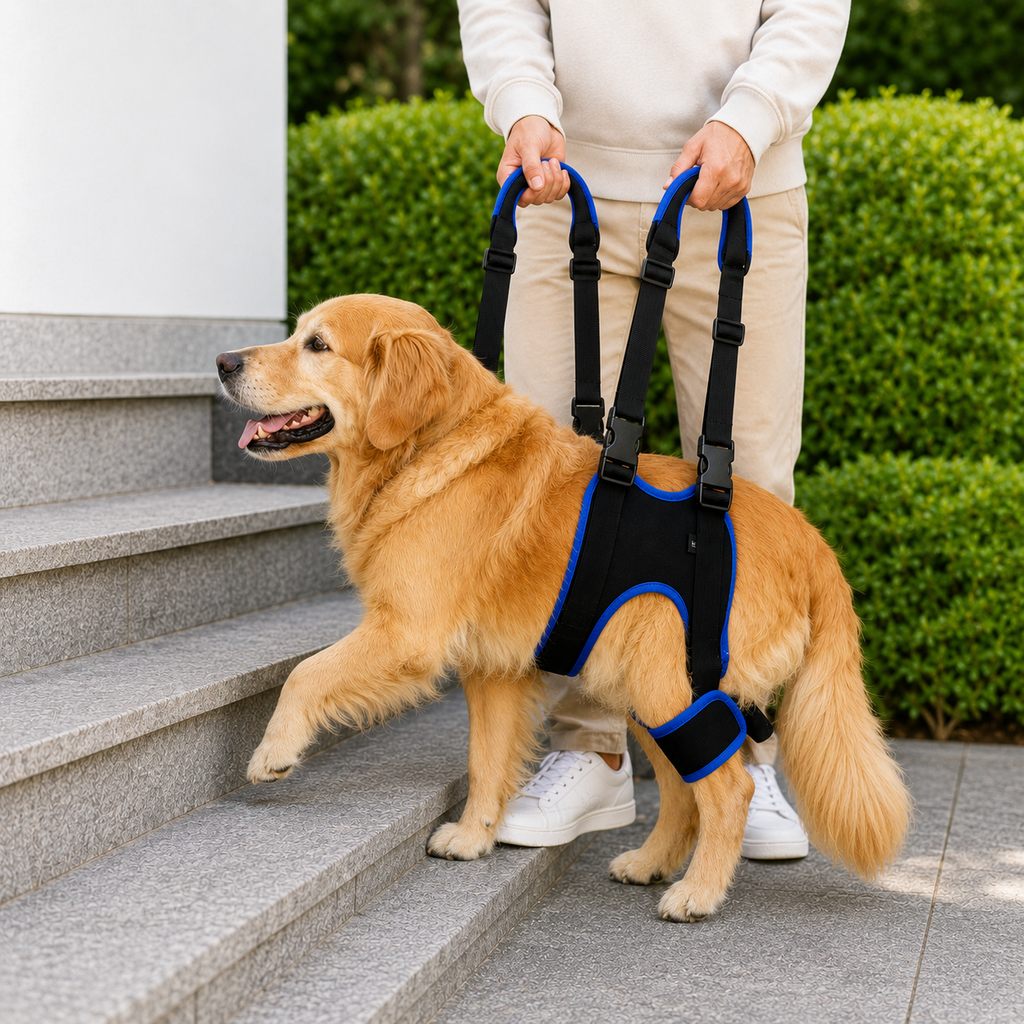 Paws in Awe Rear Leg Support Sling for Dogs - Lift Assist Harness for Senior Dogs on Stairs, Cars & Daily Walks image 1