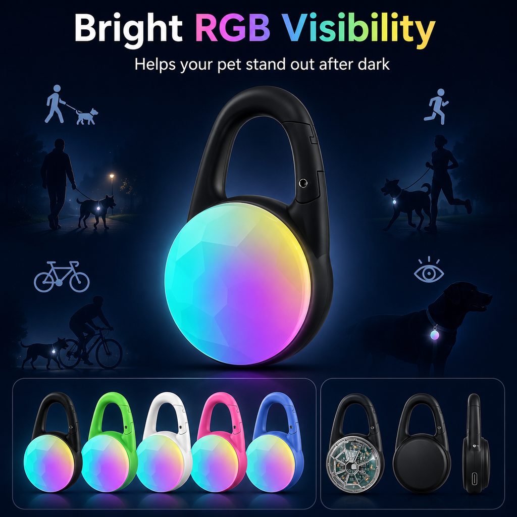 Paws in Awe Rechargeable Clip-On LED Dog Safety Light for Night Walks - Keeps Pets Visible During Evening Walks, Jogging & Outdoor Adventures image 5
