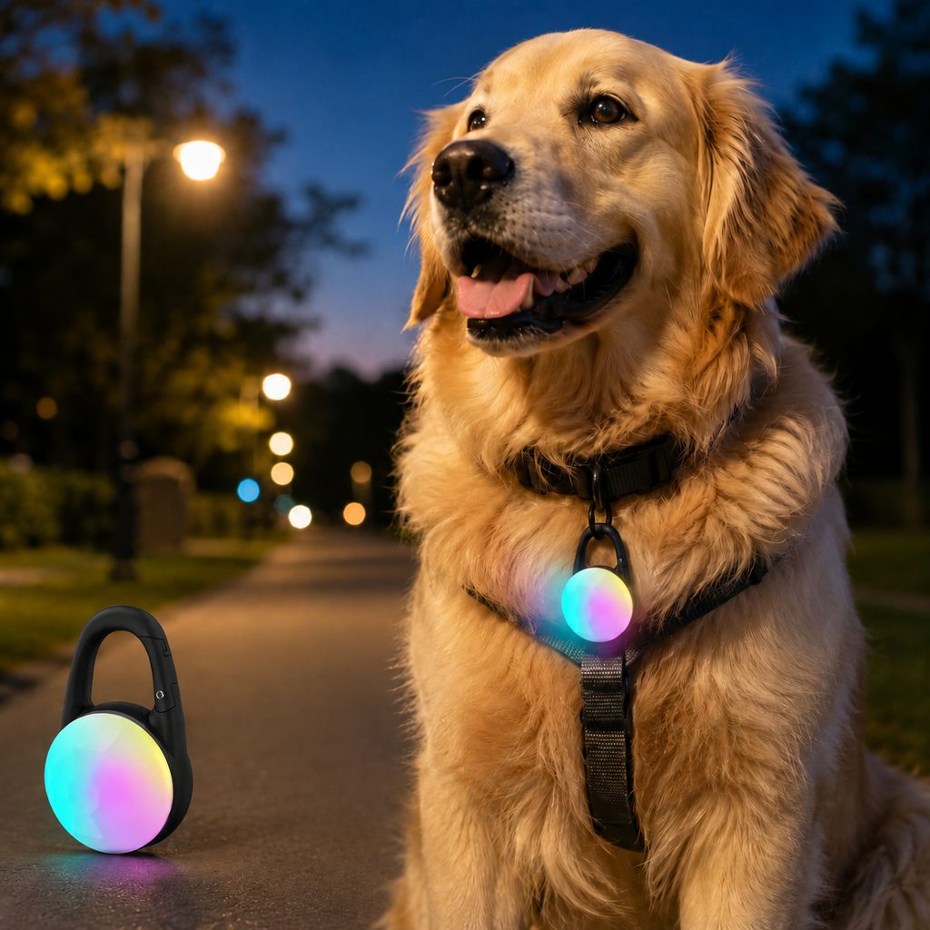 Paws in Awe Rechargeable Clip-On LED Dog Safety Light for Night Walks - Keeps Pets Visible During Evening Walks, Jogging & Outdoor Adventures image 20