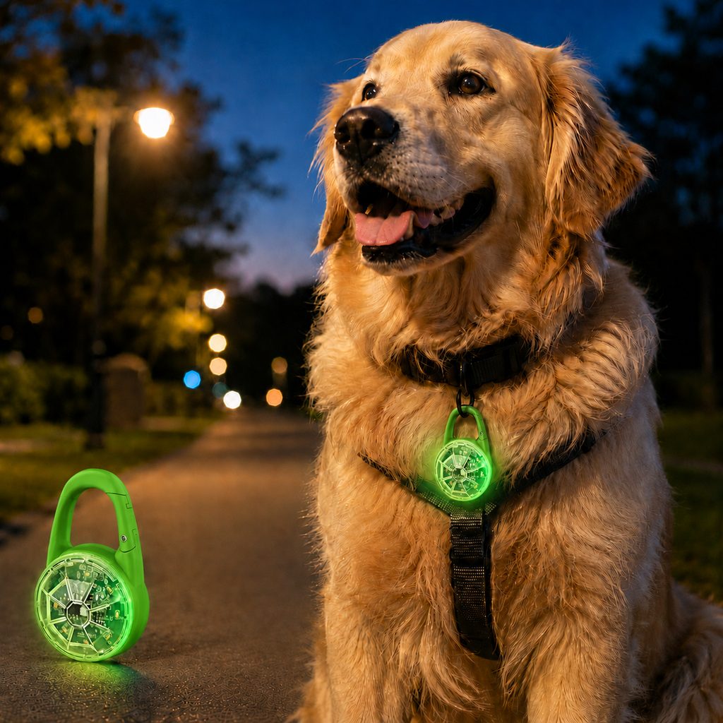 Paws in Awe Rechargeable Clip-On LED Dog Safety Light for Night Walks - Keeps Pets Visible During Evening Walks, Jogging & Outdoor Adventures image 14