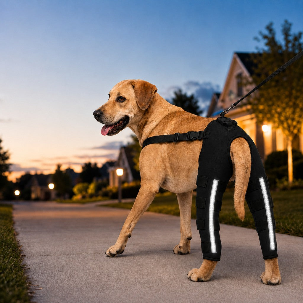 Paws in Awe Reflective Dog Rear Leg Support Brace for Evening Walks & Recovery Comfort image 13